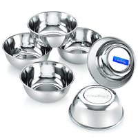 Stainless Steel Solid Prem Vati - 150ml, Set Of 6, Silver