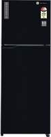 realme TechLife 308 L Frost Free Double Door 3 Star Refrigerator (Black Uniglass, 310JF3RMBG)