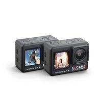 Digitek GoCAM DAC-101 5K 30FPS 48MP WiFi Ultra HD Sports Action Camera | 2" / 1.3" Dual Touch Screen | 150 Degree Wide Angle | 6-Axis Gyro EIS Stabilization | 2.5mm External MIC Support | 100 feet Waterproof (with Wate