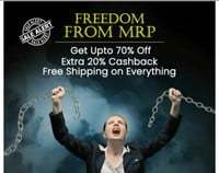  Pepperfry Freedom MRP Sale - Up to 70% off + 20% Cashback + Free Delivery 