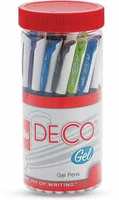 Cello Deco Gel Pen  (Pack of 25, Blue)