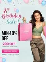 Clovia 8th Birthday sale - Up to 84% off + ₹200 off + Play and win Contest 