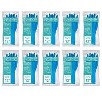 INSIME Heavy duty rubber gloves for clothes washing &cleaning, (Pack of 10)