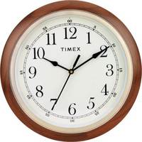 Timex Analog 25.4 cm X 25.4 cm Wall Clock  (Brown, With Glass, Standard)