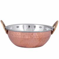 Crockery Wala And Company Copper Steel Kadhai Wok Bowl