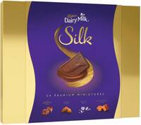 Cadbury Dairy Milk Silk Miniatures Chocolate Gift Box Bars (240g)