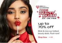 Tata CLiQ Palette's - Big Beauty Rush Sale Upto 70% Off on Beauty (Offer Only on App)