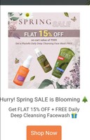 Spring Sale : Flat 15% Off  + FREE Facewash
