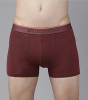Wildcraft Men Maroon Solid Antimicrobial Antiodour Trunks