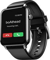 boAt Wave Call Smart Watch, Smart Talk with Advanced Dedicated Bluetooth Calling Chip, 1.69 HD Display with 550 NITS & 70% Color Gamut, 150+ Watch Faces, Multi-Sport Modes,HR,SpO2, IP68(Active Black)