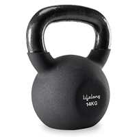 Lifelong Neoprene Cast Iron Kettlebell for Fitness and Workout, for Home Workout for Bodybuilding Weight Lifting - Single, Black (6kg-16kg, 6 Month Warranty)