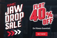 GNC India : Jaw Drop Sale Upto 40% Off on Fitness & Wellness Essentials  