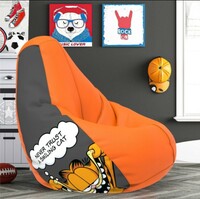 ComfyBean Bag with Beans Filled 4XL- Official: Garfield Bean Bags - for Adults - Max User Height : 5.5-6 Ft.-Weight : 70-99 Kgs
