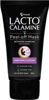 Lacto Calamine Face Peel Off Mask, Men & Women; Charcoal Pore Cleansing,Blackheads & Whiteheads  (60 g)