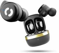 HOPPUP AirDoze M30 with BT 5.3, 30H Playtime, Dual Mic ENC, Gaming Mode Bluetooth Headset  (Black, Gold, True Wireless)