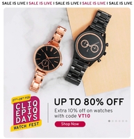 Last Day TataCLiQ EpiQ Days Watch Fest - Upto 85% Off + 10% with Coupon Code