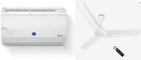 CARRIER 1.5 Ton 5 Star Split Inverter AC + Atomberg  BLDC Fan Rs.37062 Effectively with FK Axis CC Discount + Cashback