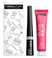 RELOVE Makeup Revolution London Set of Dip Eyeliner & Glam Fresh Burst Lip Balm