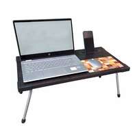 Multipurpose Flat Foldable Laptop Table with Mouse Pad & Mobile Holder