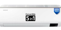 Samsung 1 Ton 3 Star Inverter Split AC (Copper, Convertible 5-in-1 Cooling Mode, Easy Filter Plus (Anti-Bacteria), 2023 Model AR12CYLZABE White)
