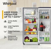 Whirlpool 184 L Direct Cool Single Door 4 Star Refrigerator with Intellisense Inverter Compressor  (BLUE RADIANCE, 205 MAGIC COOL PRM 4SInv BLUE RADIANCE-Z)