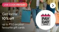Fave 10% cashback on Gift Card