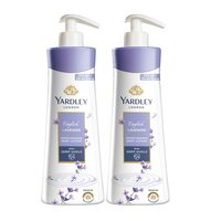 Yardley London English Lavender Moisturizing Body Lotion, Germ shield, 400ml [350ml +50ml free] (Pack of 2)