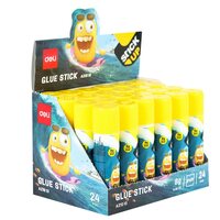 deli A21010 Bumpees PVP Glue Stick - Pack of 12, Clear