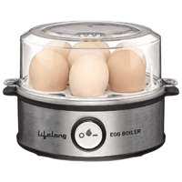 Lifelong 7 Eggs Electric Egg Boiler (3 Boiling Modes, LLEB05, Silver)