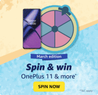 March Edition Spin and Win OnePlus 11 and more*