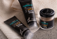 mCaffeine : Free Instant Glow Kit (Body Scrub + Face Wash + Face Scrub) worth ₹399 on order above ₹499+