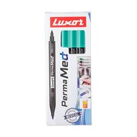 Luxor Perma Med Marker Pen , Green ( Pack of 10 )