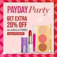 Myglamm Payday Party Sale- Get Extra 20% Off on Orders Above Rs.599