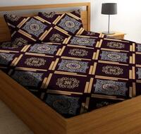 Loof Klapper 140 TC Microfiber Double Printed Flat Bedsheet 