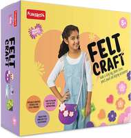 Handycrafts - Felt Craft , Art and Craft Kit , Makebags, Phone Sleeve, Pencil Pouch, keyrings , 5 Years +