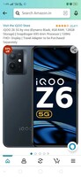  iQOO Z6 5G by vivo (Dynamo Black, 4GB RAM, 128GB Storage) | Snapdragon 695-6nm Processor | 120Hz FHD+ Display | Travel Adapter to be Purchased Separately