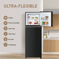 Panasonic 338 L 3 Star Prime Convertible 6-Stage Smart Inverter Frost-Free Double Door Refrigerator (NR-TG355CPKN, Diamond Black, Jumbo Fresh Vegetable Basket,2023 Model, Net Capacity 304L)