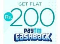 FLAT 200rs Cashback - Pay online using Paytm wallet 6 times for 99rs or more. (User Specific) 