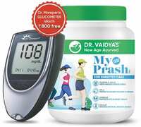 Dr. Vaidya's My Prash Sugar-free Chyawanprash for Diabetes Care + Glucometer