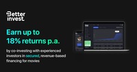 Betterinvest - Get 2000 extra for ur 1st investment through referral,Earn up to 18% returns by lending to movies sold to OTTs