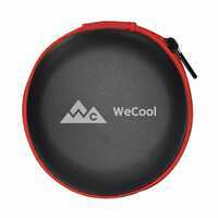 WeCool Earphone Carrying Case or Multi-Purpose Carry Pouch  (Black and Red)