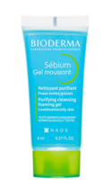 Amazon sample@ Rs. 1- Bioderma Sebium Moussant (Mini Tube) Purifying Cleansing Foaming Gel Combination to Oily Skin, Blue, 8ml