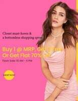 Zivame Flash Sale 10am to 5pm - Flat 70% off