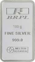 BRPL Silver Bar 100gm at Rs 6042 using ICICI