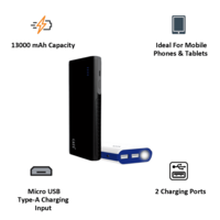 Catz 13000 mAh Power Bank (PBCZ4 -13000WH, White)