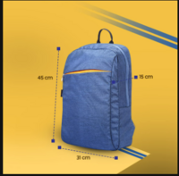 Croma Standard 21.7 Litres Polyester Backpack For 15.6 Inch Laptop (Adjustable Padded Shoulder Straps, CRPCB6101SSD01, Blue)