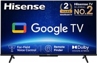 Hisense 126 cm (50 inches) Bezelless Series 4K Ultra HD Smart LED Google TV 50A6H (Black)