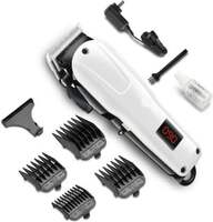 RACCOON trimmer for haircut at home, salon and for professional use LED battery display Trimmer 240 min Runtime 2 Length Settings  (White)
