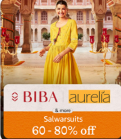 Upto 87% off on BIBA, Janasya, Harpa & more