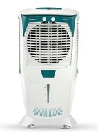 Crompton Ozone Desert Air Cooler- 75L; with Everlast Pump, Auto Fill, 4-Way Air Deflection and High Density Honeycomb pads; White & Teal